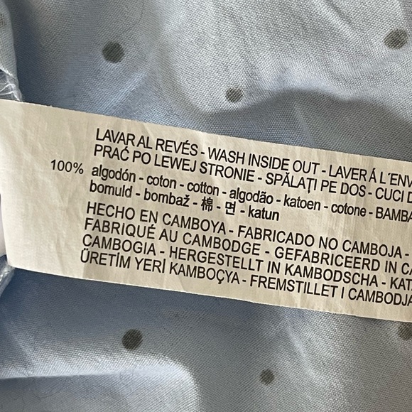 Zara bedazzled long sleeve collar top - Picture 6 of 8